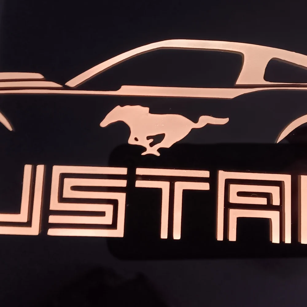 L.E.D Lighted Mustang Mirror